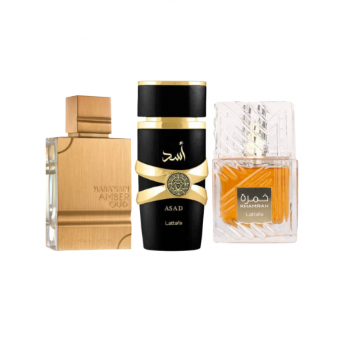 COMBO 6 HARAMAIN GOLD | LATAFFA ASAD | LATTAFA KHAMRAH