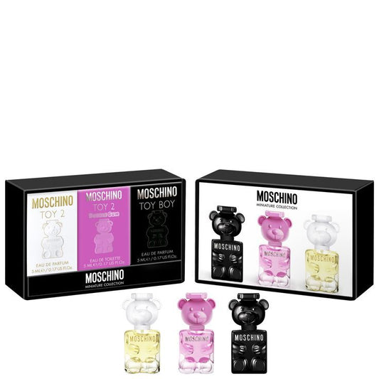 🐻 Combo 1: Set Mini Moschino Estuche – 3 Fragancias Icónicas