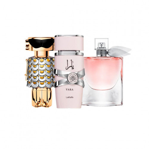 🌺 Combo 10: Fame - Yara - Vie bella Tres aromas de lujo para mujeres que marcan diferencia