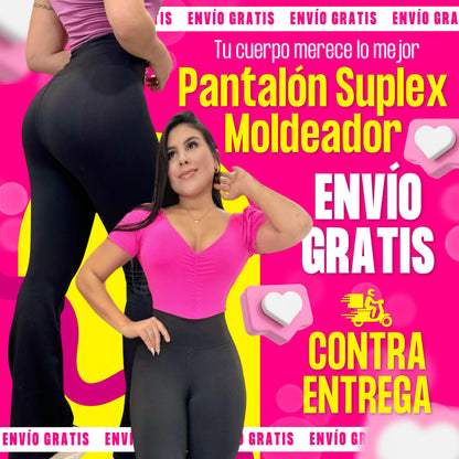 🔥 PANTALÓN SUPLEX MOLDEADOR - LEVANTA COLA Y CONTROL DE ABDOMEN 🔥